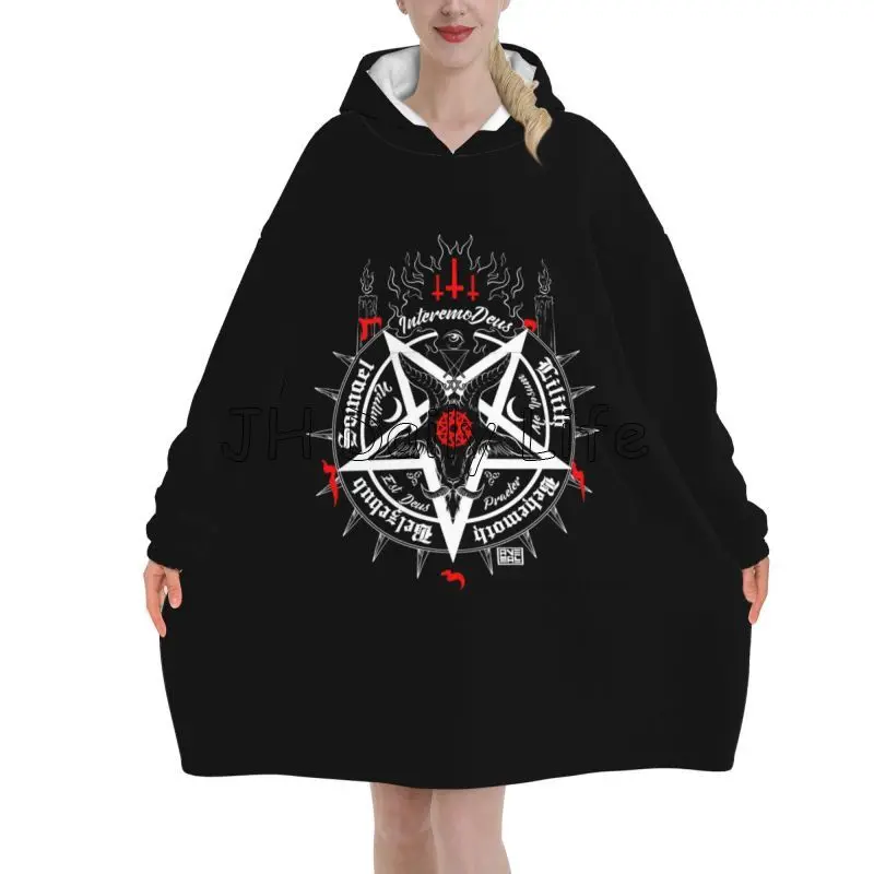 Black Satan Skull Dead Head My - огляд і ціна Sherpa Hoodie Fleece