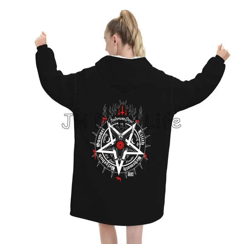 Black Satan Skull Dead Head My - огляд і ціна Sherpa Hoodie Fleece