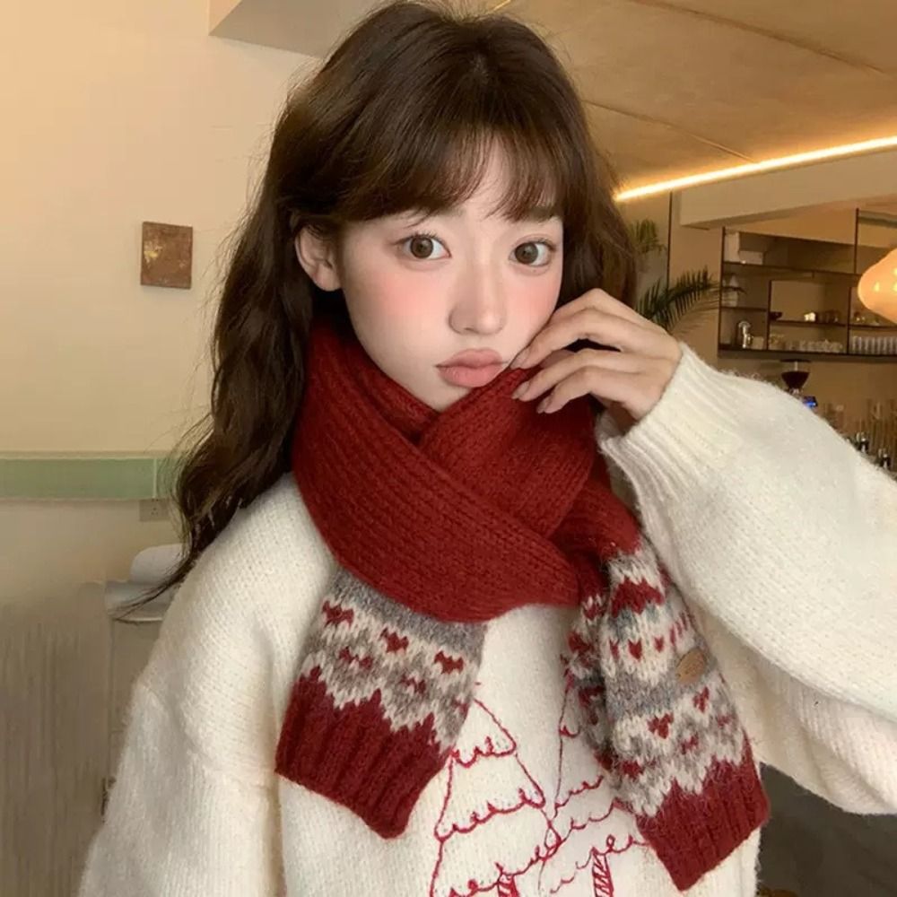 Classic Wool Jacquard Knitted  - огляд і ціна Wool Scarf Men