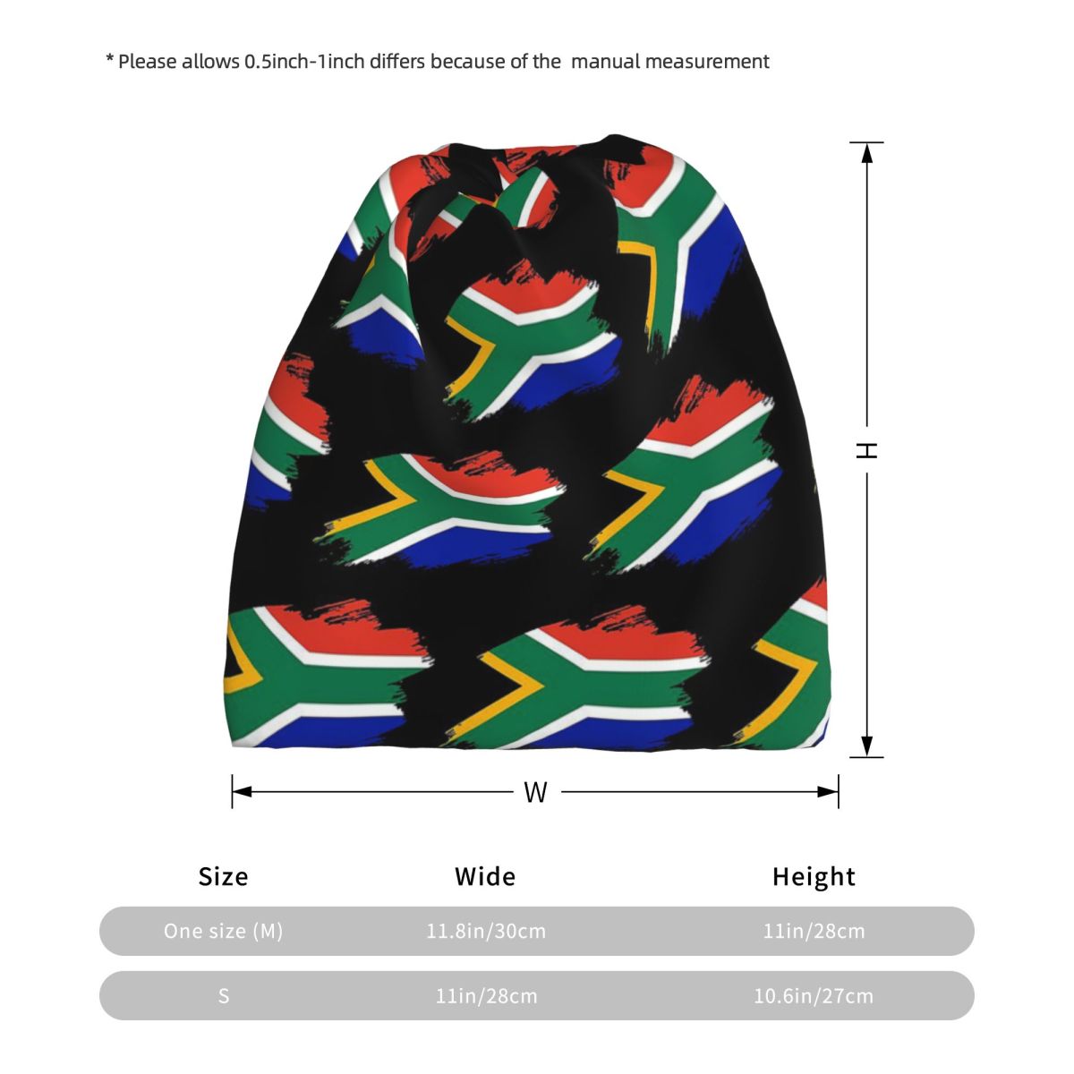 South African Springboks Flag  - огляд і ціна Knit Beanie Hat Warm