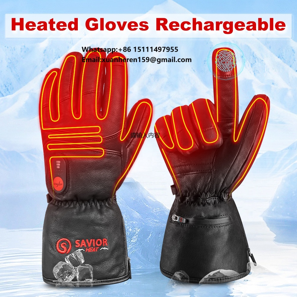 Heated Leather Gloves Men Wome - огляд і ціна Hand Warmer Electric