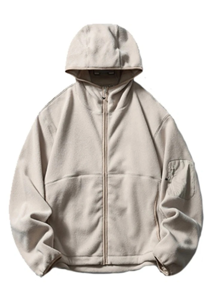 Mens Hoodie Autumn Winter Cott - огляд і ціна Sherpa Hoodie Fleece