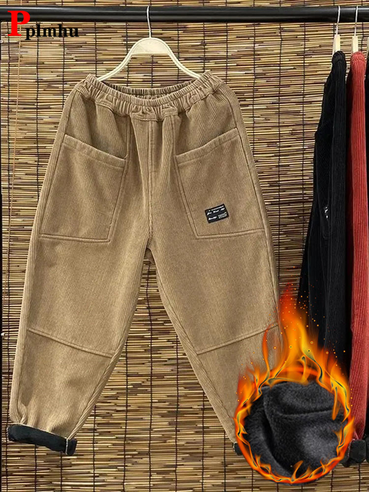 Casual Plus Velvet Womens Hare - огляд і ціна Corduroy Pant Warm