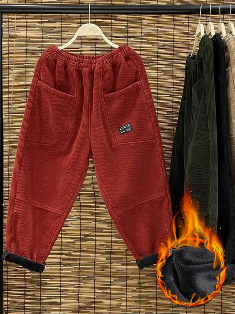 Casual Plus Velvet Womens Hare - огляд і ціна Corduroy Pant Warm
