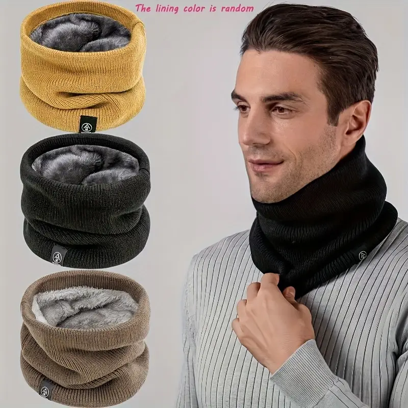 Warm Knitted Scarf Thickened P - огляд і ціна Neck Gaiter Fleece