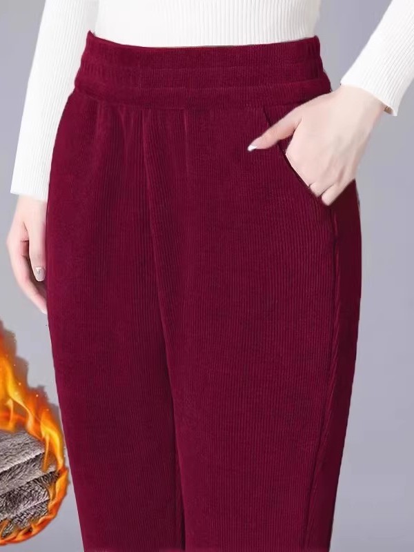 Thickened Straight Leg Pants W - огляд і ціна Corduroy Pant Warm