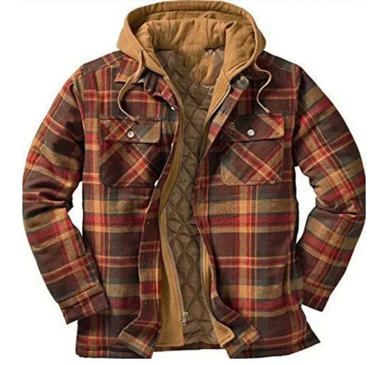 Mens Fleece Lined Flannel Plai - огляд і ціна Flannel Shirt Lined