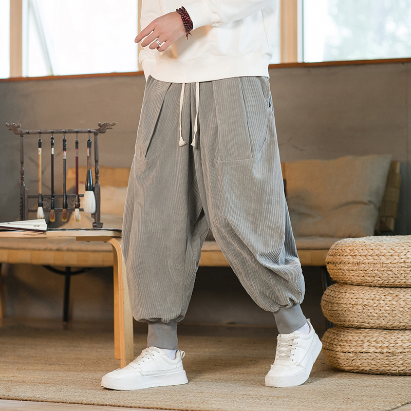 2023 Men Winter Solid Color Co - огляд і ціна Corduroy Pant Warm