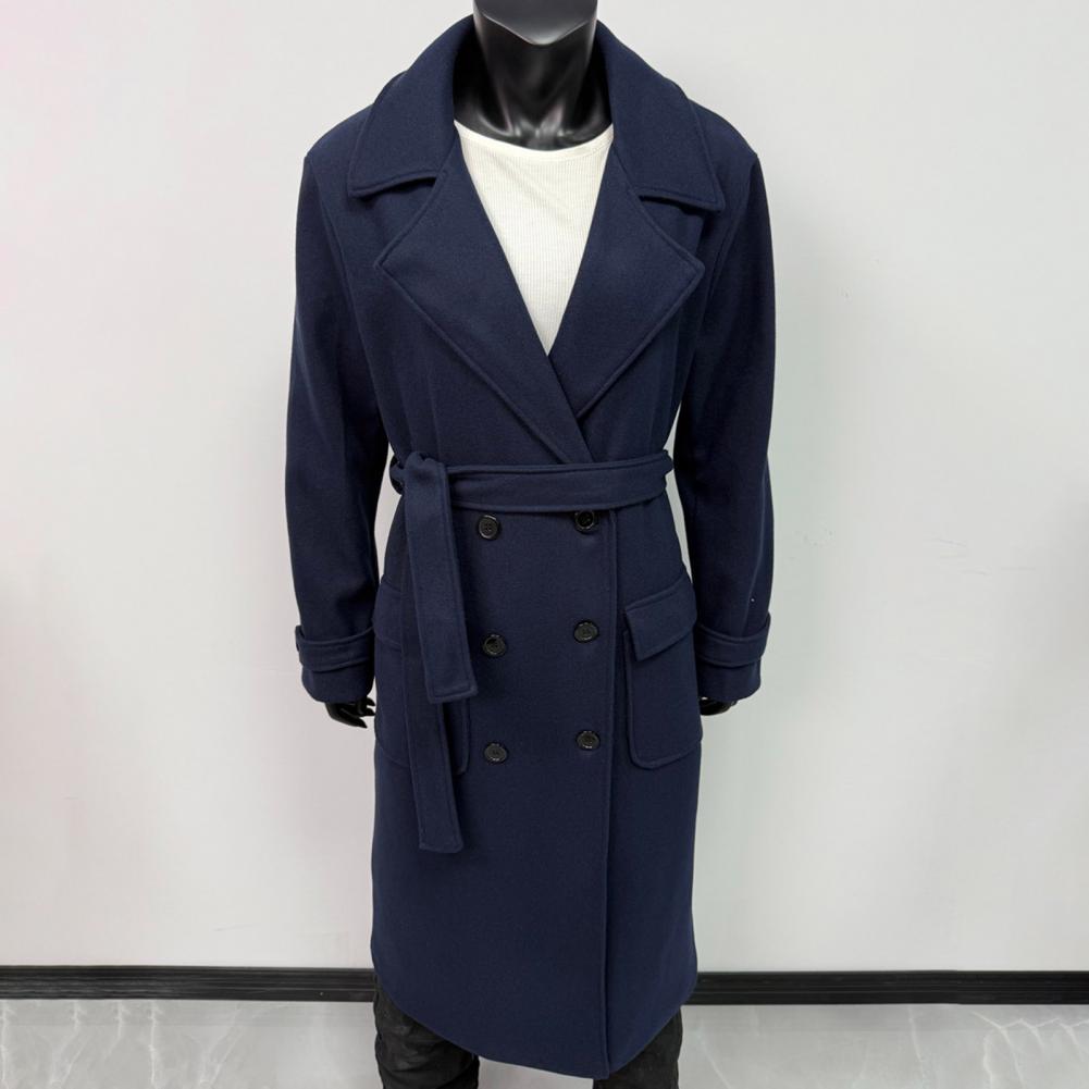 Women Coat Women's Double Brea - огляд і ціна Wool Coat Peacoat