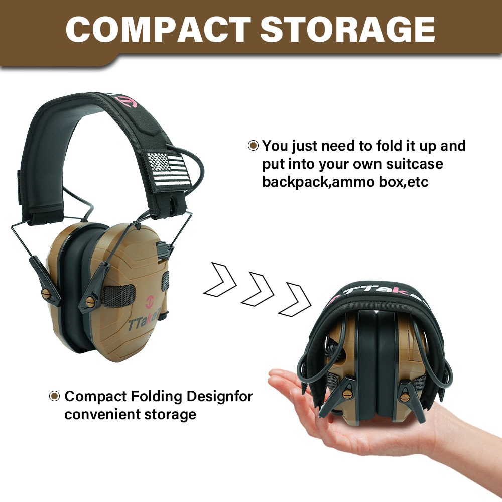 New W1/W3 Foldable Electronic  - огляд і ціна Earmuffs Foldable