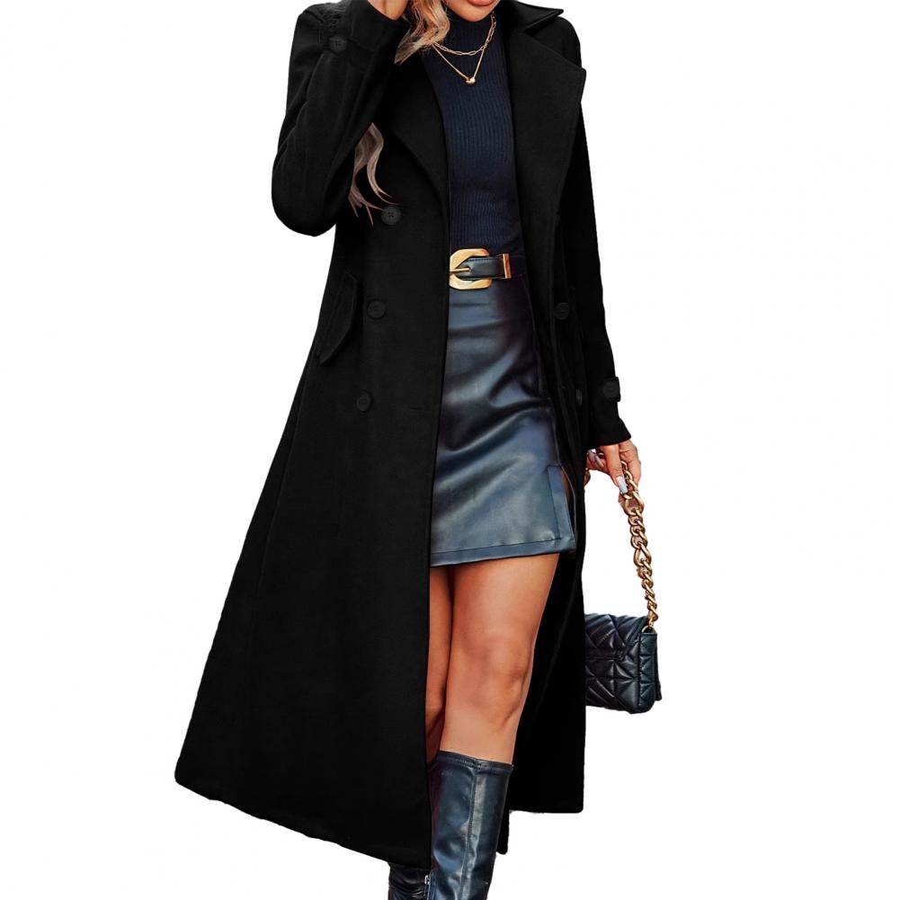 Autumn Coat Women's Long Wool  - огляд і ціна Wool Coat Peacoat